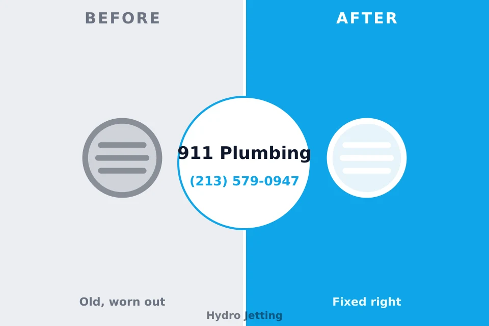 Before and after: plumbing company Perkins, OK